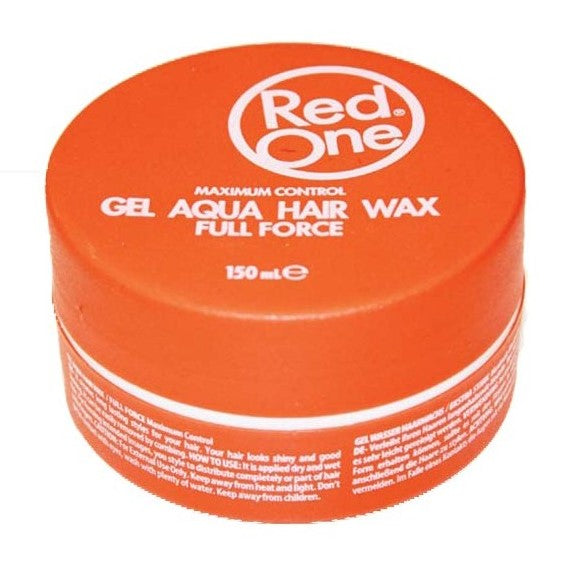 Red One ® Orange Aqua Hair Gel Wax Full Force 150 ML